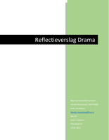 Eindverslag Drama Jaar 1 SPH/Social Work