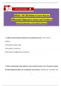 NR 569 / NR 569 Midterm Exam Review Q & A (Latest 2024 / 2025): Differential Diagnosis in Acute Care Practicum Review (Verified Answers) 