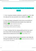 ATI Pharmacology Proctored 2019 A Practice Test Questions and Answers Latest | 100% Correct Answers
