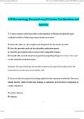 ATI Pharmacology Proctored 2019 B Practice Test Questions and Answers Latest | 100% Correct Answers