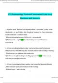 ATI Pharmacology Proctored Assessment Exam Questions and Answers Latest | 100% Correct Answers