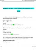 EMT FISDAP Final Exam Questions and Answers Updated (Verified Answers)