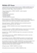 RESNA ATP Exam  2024 QUESTIONS AND ANSWERS (100% CORRECT) GRADED A