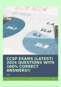 CCSP EXAMS (LATEST) 2024 QUESTIONS WITH 100% CORRECT ANSWERS!!