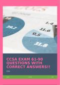 CCSA EXAM 61-90 QUESTIONS WITH CORRECT ANSWERS!!