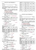 Statistics and Probability or Mathematics