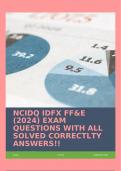 NCIDQ IDFX FF&E (2024) EXAM QUESTIONS WITH ALL SOLVED CORRECTLTY ANSWERS!!