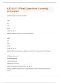 LS23L|111 Final Questions Correctly Answered|28 Pages