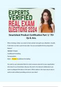 Smartsheet Product Certification Pack. 