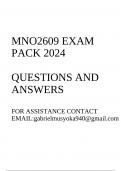 MNO2609 Exam pack 2024(Questions and answers)