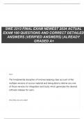 SWE 3313 FINAL EXAM NEWEST 2024 ACTUAL EXAM 100 QUESTIONS AND CORRECT DETAILED ANSWERS (VERIFIED ANSWERS) |ALREADY GRADED A+