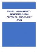 IOS2601 Assignment 1 Semester 2 2024 (777697) - DUE 31 July 2024