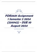 FOR2601 Assignment 1 Semester 2 2024 (234942) - DUE 10 August 2024