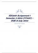 IOS2601 Assignment 1 Semester 2 2024 (777697) - DUE 31 July 2024