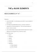 Neet prep : the p-BLOCK ELEMENTS 