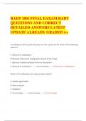 RADT 1001 FINAL EAXAM RADT QUESTIONS AND CORRECT DETAILED ANSWERS LATEST UPDATE ALREADY GRADED A+