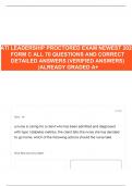 ATI LEADERSHIP PROCTORED EXAM NEWEST 2024 FORM C ALL 70 QUESTIONS AND CORRECT DETAILED ANSWERS (VERIFIED ANSWERS) |ALREADY GRADED A+