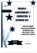 IND2601 Assignment 1 (COMPLETE ANSWERS) Semester 2 2024