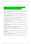 MDA Chapter 58 - Coronal Polishing Exam Questions and Answers