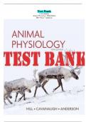 Test Bank For Animal Physiology 5th Edition by Richard W. Hill, Margaret Anderson & Daniel Cavanaugh| 9780197552438| All Chapters 1-30| LATEST