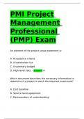 PMI Project Management Professional (PMP) Exam