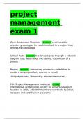 project management exam 1