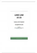 Law 2011 Unregistered Land Handout 