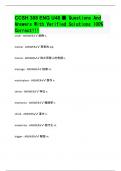 CCSH 308 ENG U48 蓁 Questions And Answers With Verified Solutions 100% Correct!!!