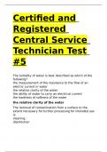 Certified and Registered Central Service Technician Test -5.