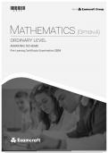 GCSE Mocks Mathematics (Option A) ORDINARY LEVEL - Pre-Leaving Certificate Examination 2024 - MARKING SCHEME