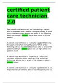 certified patient care technician 2.0.