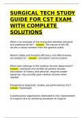 SURGICAL TECH STUDY GUIDE FOR CST EXAM