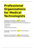 Professional Organizations for Medical Technologists