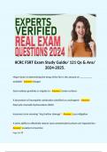 IICRC FSRT Exam Study Guide/ 121 Qs & Ans/ 2024-2025. 