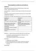 Thermoregulation in endotherms and ectotherms.