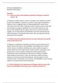 DPP1501 ASSIGNMENT 03 DUE DATE: 29 JULY2024  Questions: 1.1.1	How are learners with disabilities identified in Shangura's education system?  (2)