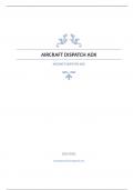 AIRCRAFT DISPATCH ADX Question and answers rated A+