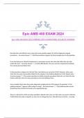 Epic AMB 400 EXAM 2024|VERIFIED WITH GUARANTEED ACCURATE ANSWERS