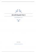 Aircraft Dispatch Test 2 Questions with complete solution 