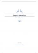 Dispatch Regulations Questions with complete solution 