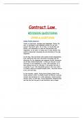 UO Contract law Revision Offer and  Acceptance Questions