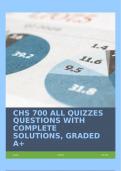 CHS 700 ALL QUIZZES QUESTIONS WITH COMPLETE SOLUTIONS, GRADED A+