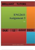 ENG2611 Assignment 3 (COMPLETE ANSWERS) 2024 - DUE 12 August 2024 ; 100% TRUSTED Complete, trusted solutions and explanations. 