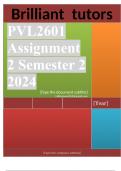 PVL2601 Assignment 2 (COMPLETE ANSWERS) Semester 2 2024 - DUE August 2024 ; 100% TRUSTED Complete, trusted solutions and explanations.. .