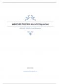 WEATHER THEORY Aircraft Dispatcher Question and answers already passed 