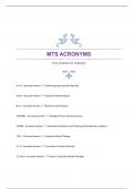 MTS ACRONYMS VERIFIED