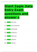 Giant Eagle Data Entry Exam