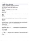 CEA201 Unit 12 multi  questions with correct answers