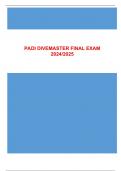 PADI DIVEMASTER FINAL EXAM 2024/2025