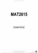 Mat2615 exam pack with solutions 2024.